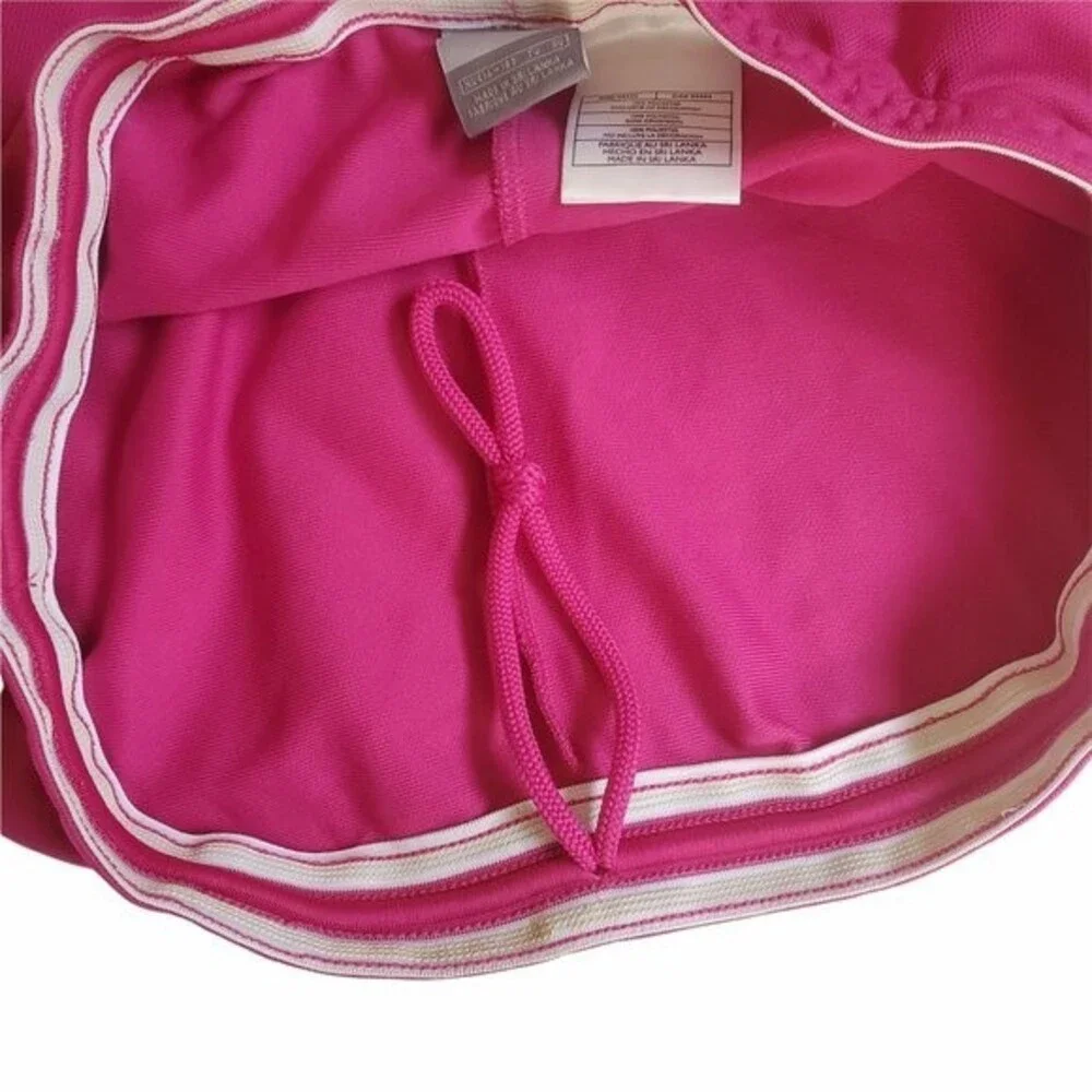Nike Pink Black Stripe Drawstring Athletic Shorts sz XL